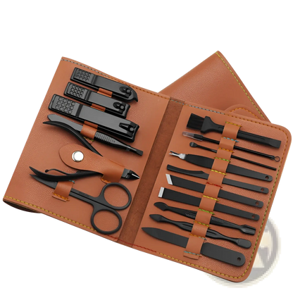 16 Piece Professional Manicure and Pedicure Kit-0
