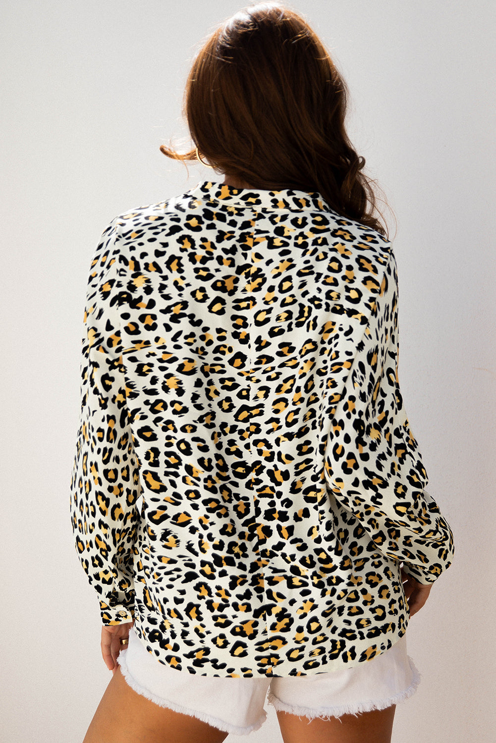 Laurel Leopard V Neck Blouse-1