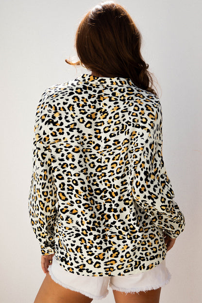 Laurel Leopard V Neck Blouse-1
