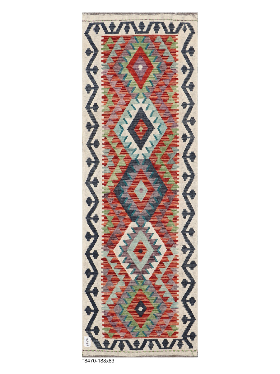 Maimana Kilim Runner - 188 x 63 cm-0