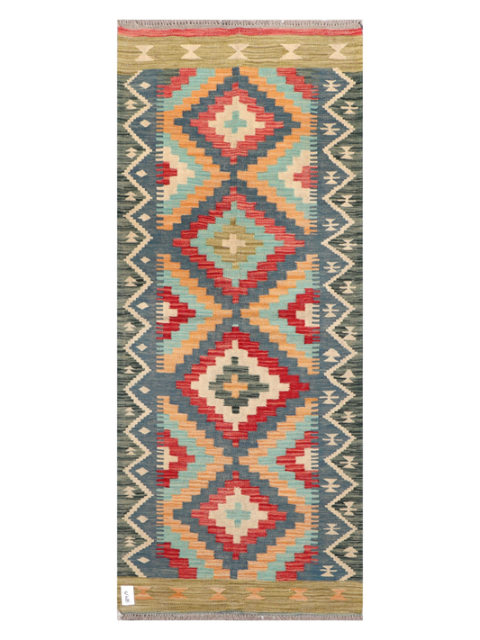 Maimana Kilim Runner - 196 x 80 cm-0