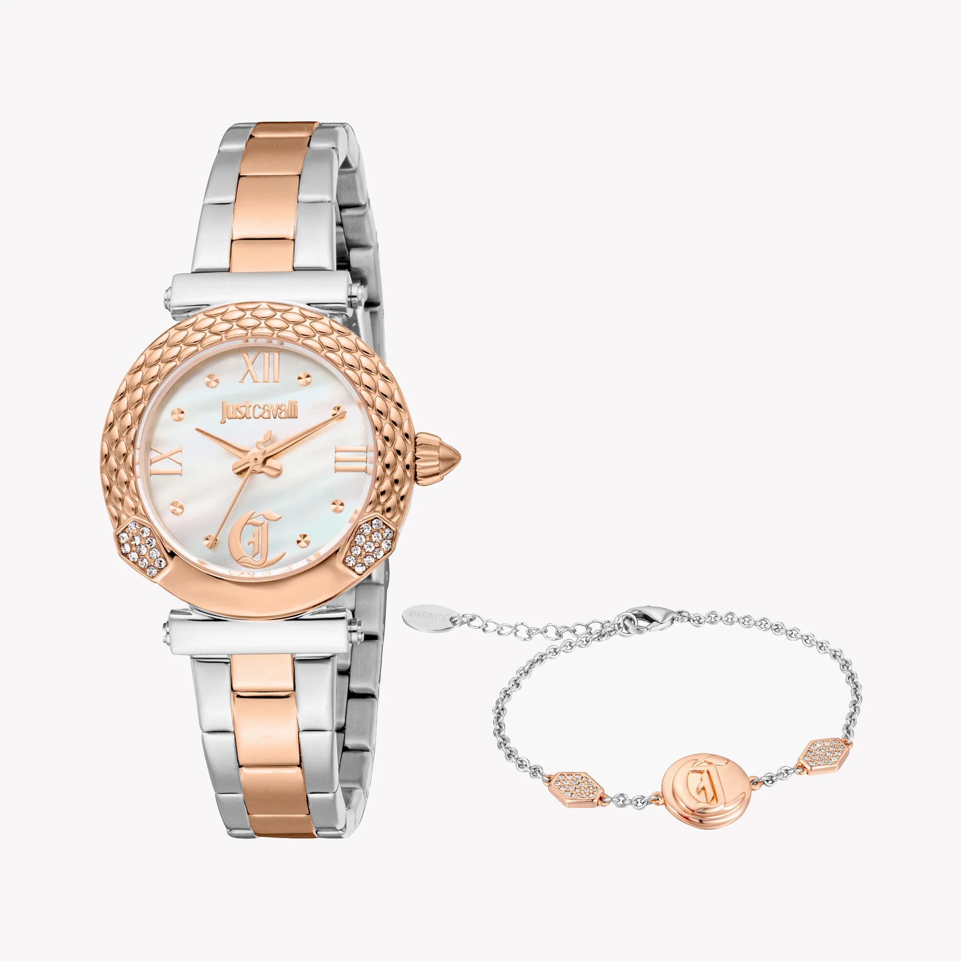 Just Cavalli Women's Two-Tone Watch, White Dial | Jc1l332m0085-2