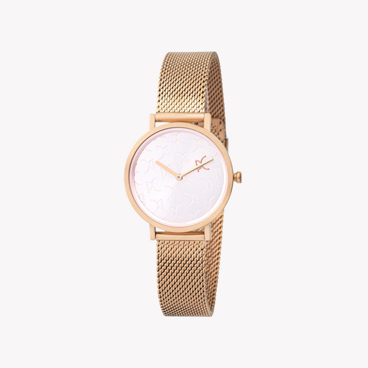 Pierre Cardin Women's Rose Gold Watch, Pink Dial | Cbv.1519-0