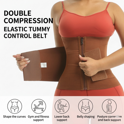 Women’s Waist Trainer Tummy Control Belt - Breathable Sweat Band for Fitness, Body Shaping & Back Support-2