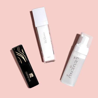 Radiance & Hydration Ritual Kit | Lip care, Deep Cleansing and Skin Hydration | Legend Age-0