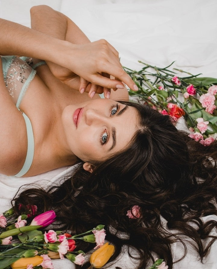 Sheer Mesh Tulle Full Coverage Bra Juno-4