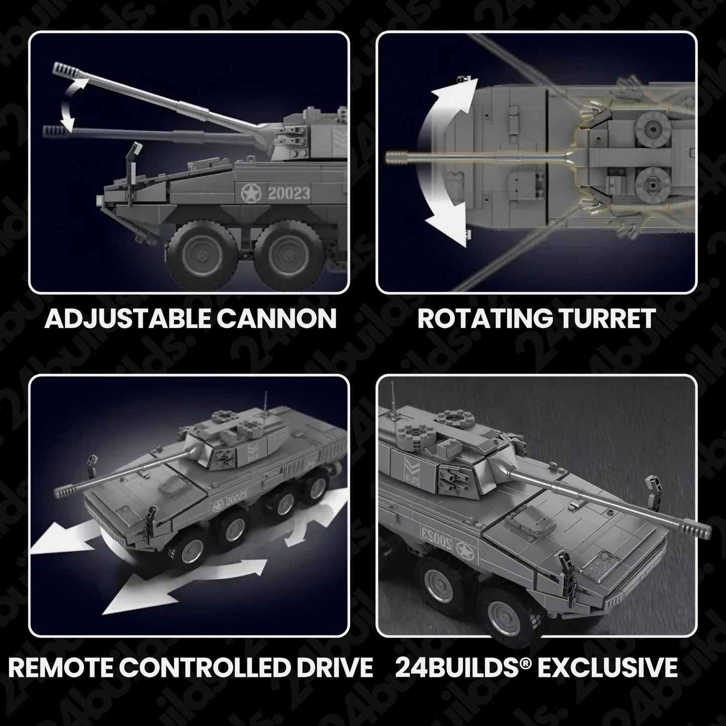 Remote Controlled ZTL-11 Tank | 1292pcs-2