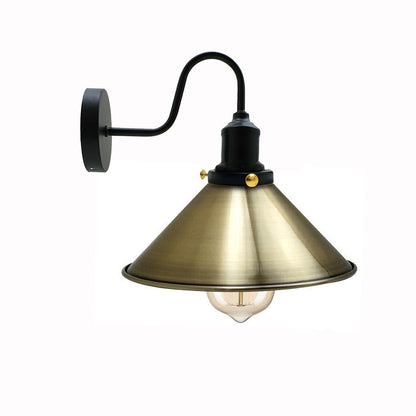 Vintage Industrial Metal Cone Shade Lighting Indoor Wall Sconce Light Fittings~3389
