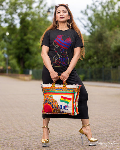 African Fashion Ankara Upcycle Tote Bag-3