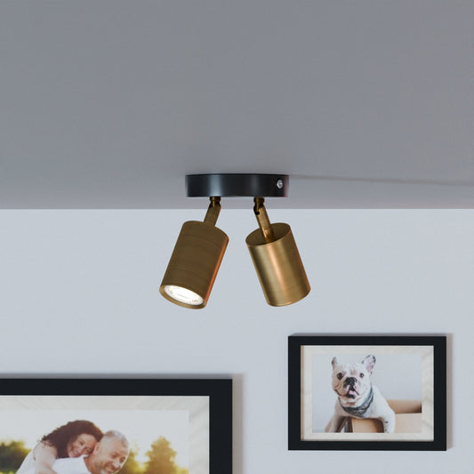 Adjustable Double Head Rotatable Ceiling Light GU10 Spotlight-5630