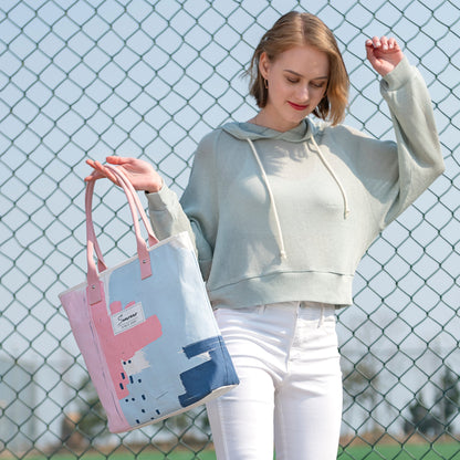 Canvas Hospital Bag Large Capacity Maternity Tote Bag-2