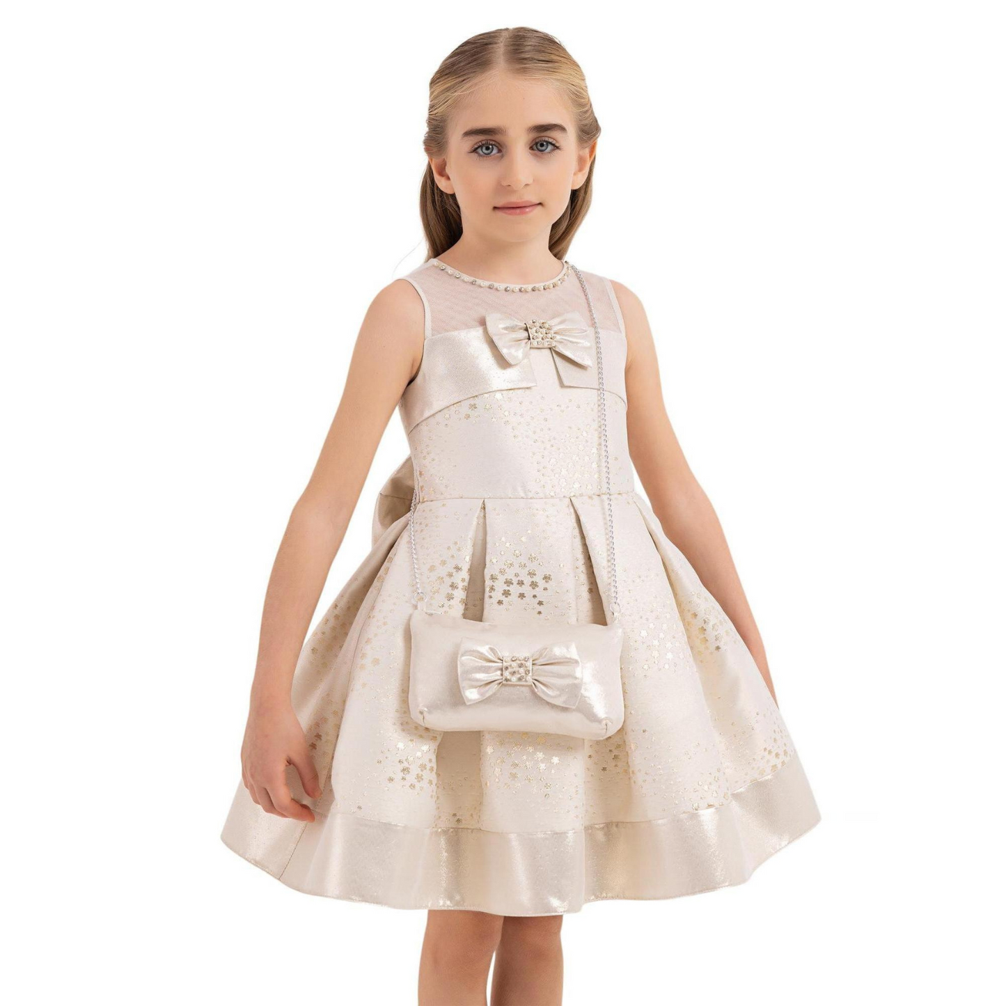 Sleeveless Chic Girls Formal Dress-3