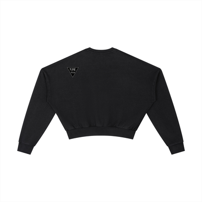 Vintage Washed Cropped Sweatshirt-2