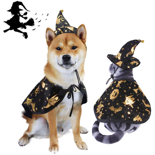 Soft plush Halloween pet costume for cats and dogs by PAWSOME PETS, featuring festive design and comfortable fit.