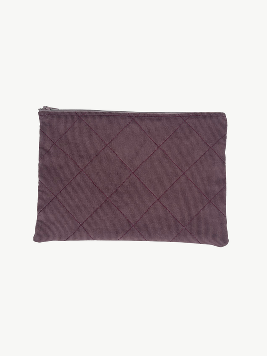 Organic Cotton Taupe Make up bag - Celeste | No More Nobody-0