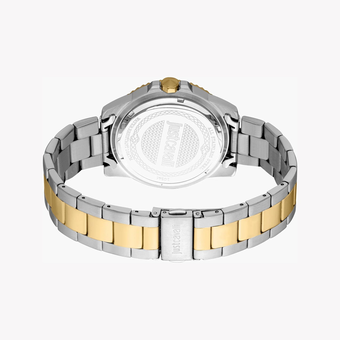 Just Cavalli Men's Two Tone Silver & Gold Watch, Blue Dial | Jc1g246m0275-2