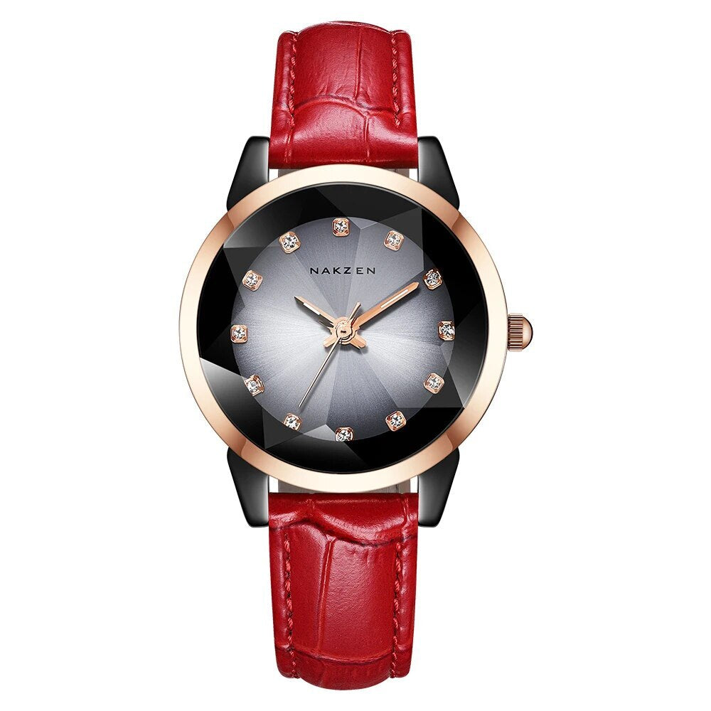 NAKZEN Women Watches Waterproof Black Ceramic Leather Luxury Fashion Ladies Quartz Watch Relogio Feminino Montre Femme 1027-0