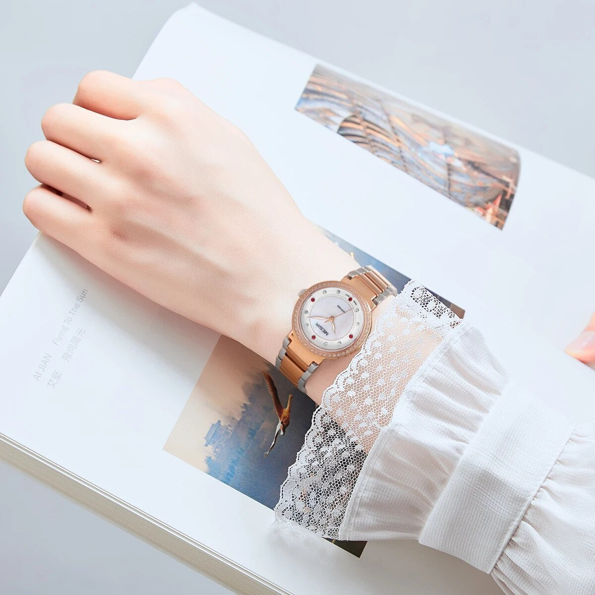 MEGIR Fashion Stainless Steel Women Bracelet Quartz Watches Elegant Business Ladies Clock Female Sport Wristwatch Reloj Mujer 4164-1