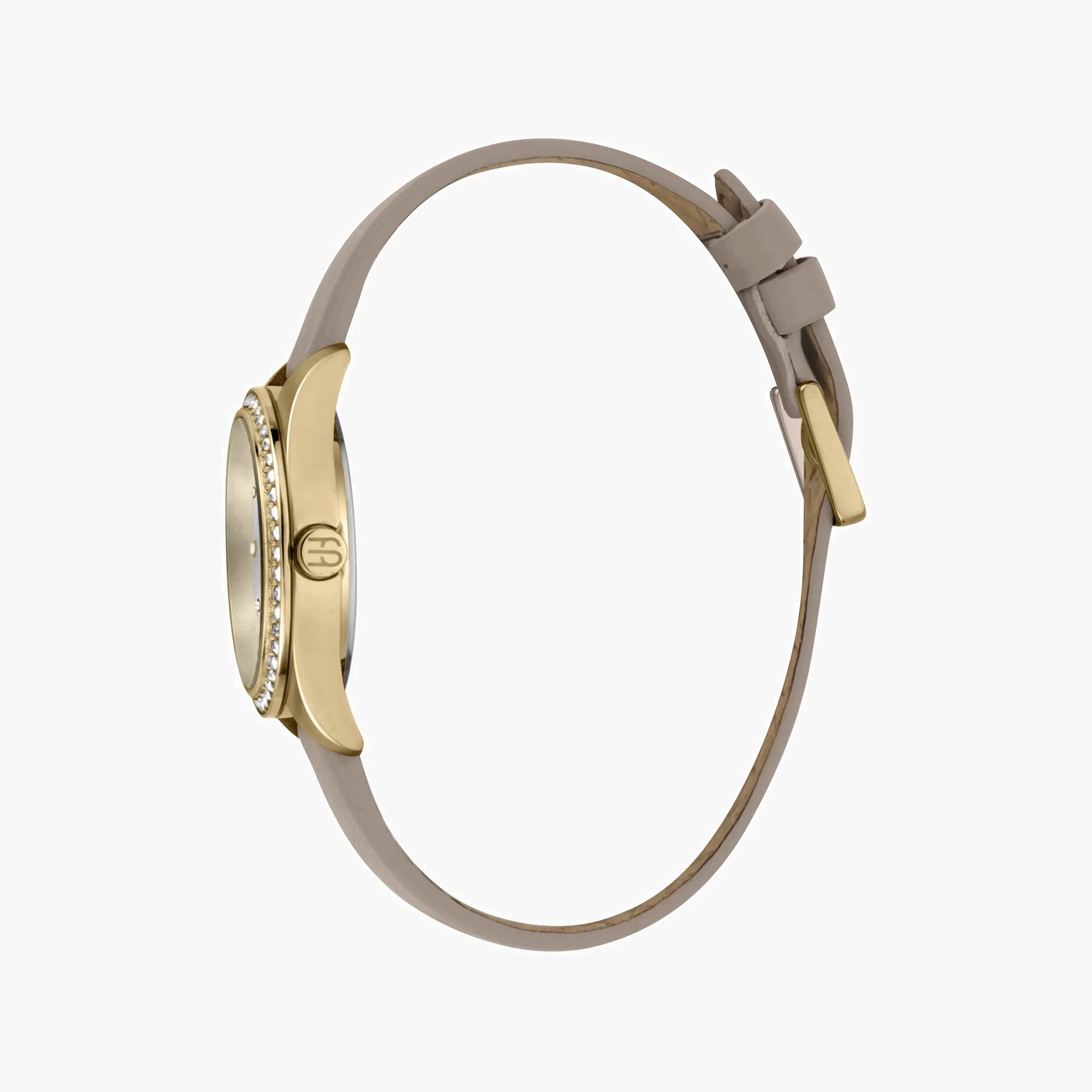 Esprit Women's Beige Leather Watch, Silver Dial | Es1l196m0025-1