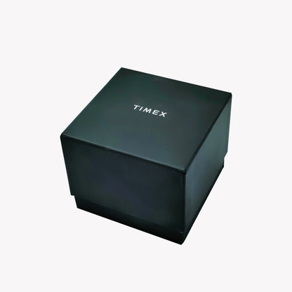 Timex Men's Black Leather Watch, Brass Case | Tw4b09100-4