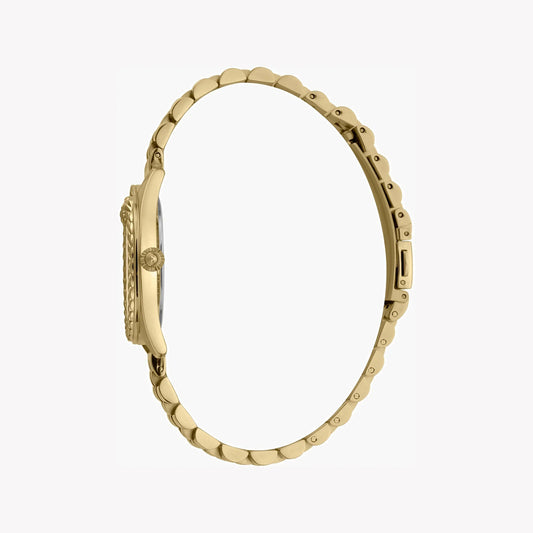 Just Cavalli Women's Gold Stainless Steel Watch, Silver Dial | Jc1l195m0355-1