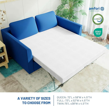 Fullsize Cooling Gel Memory Foam Sleeper Sofa Mattress-2