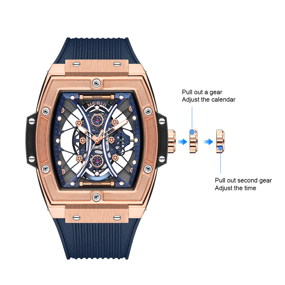 MEGIR Brand Luxury Quartz Watch for Men Fashion Military Sports Watches Waterproof Luminous Clock Wristwatch Reloj Hombre 8109-9