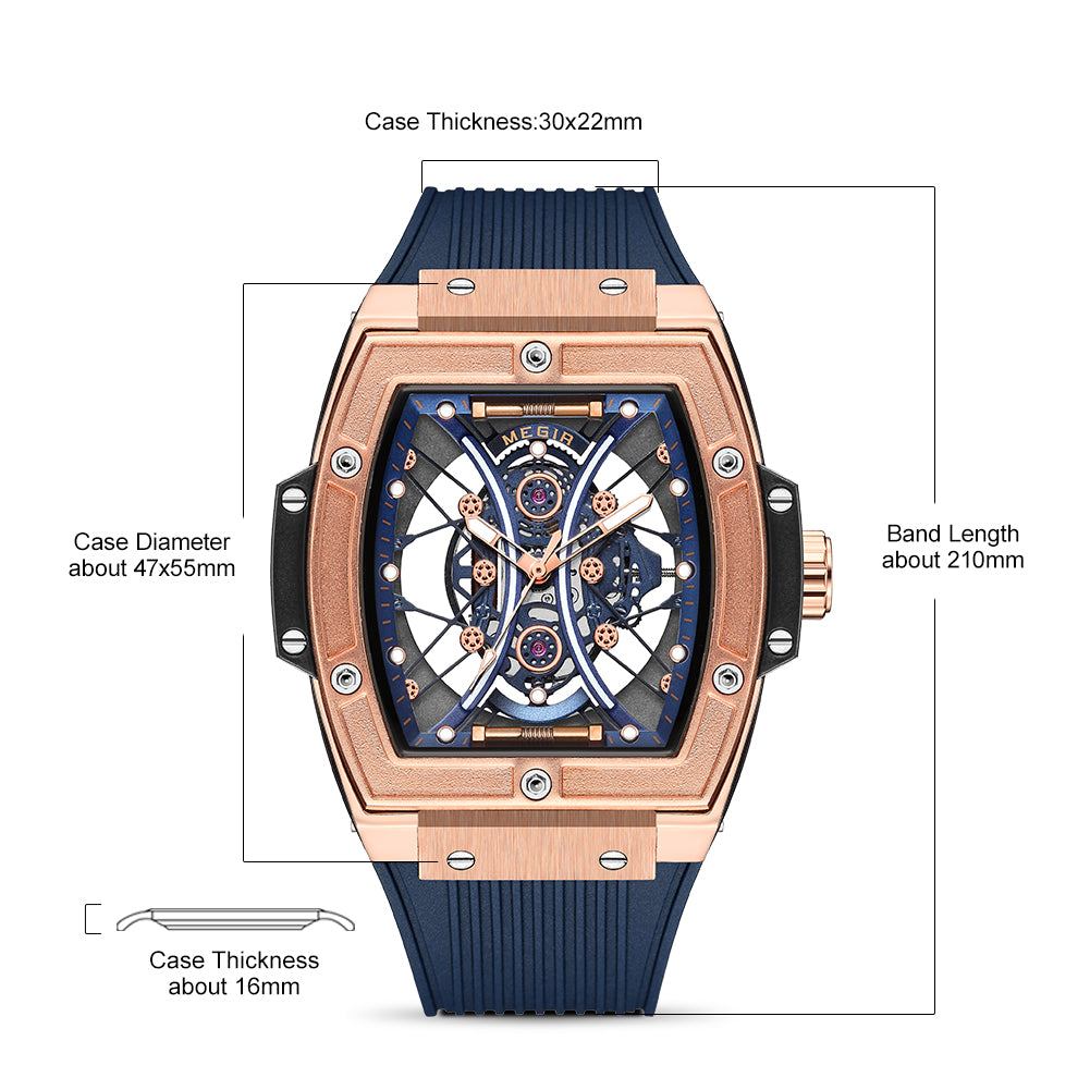 MEGIR Brand Luxury Quartz Watch for Men Fashion Military Sports Watches Waterproof Luminous Clock Wristwatch Reloj Hombre 8109-10