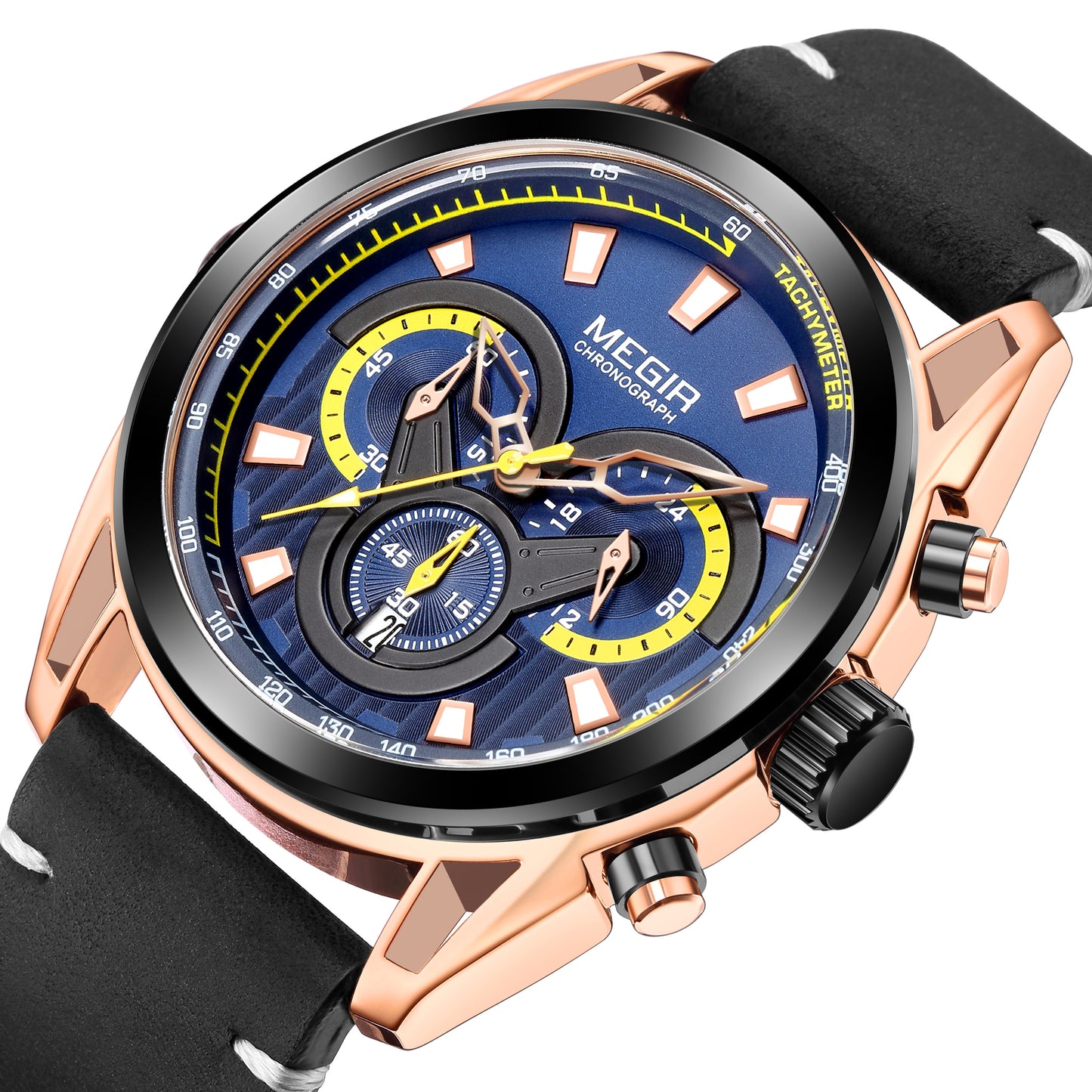 MEGIR Top Brand Luxury Men's Wrist Watch Man Luminous Waterproof Sport Men Quartz Wristwatches Relogio Masculino Dropshipping 2135-10