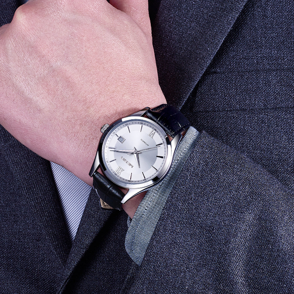 MEGIR Original Brand Men's Watches Automatic Mechanical Watch 5Bar Waterproof Leather Luxury Wristwatch Clock Relogio Masculino 62063-1