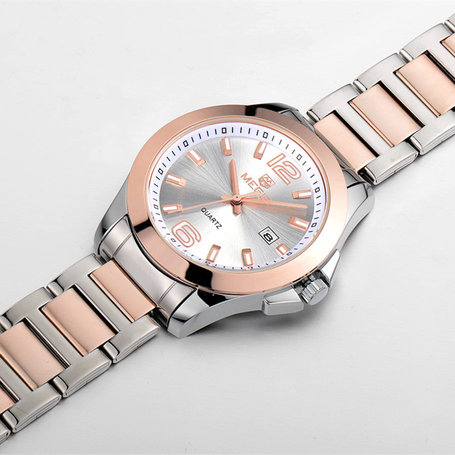 MEGIR Fashion Mens Watches for Men Top Brand Luxury Luminous Clock Steel Quartz Business Wristwatch Calendar Reloj Hombre 5006G-8