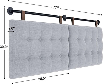Adjustable Wall Mounted King Size Headboard with Tufting-1