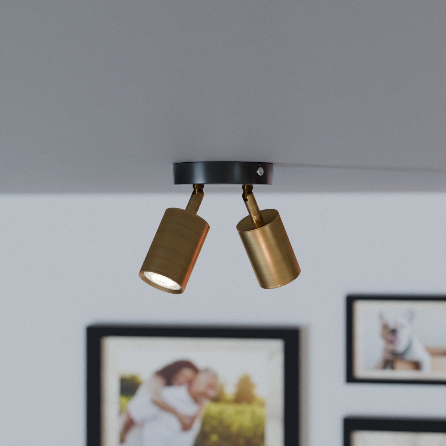 Adjustable Double Head Rotatable Ceiling Light GU10 Spotlight-5630