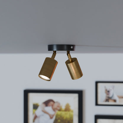 Adjustable Double Head Rotatable Ceiling Light GU10 Spotlight-5630