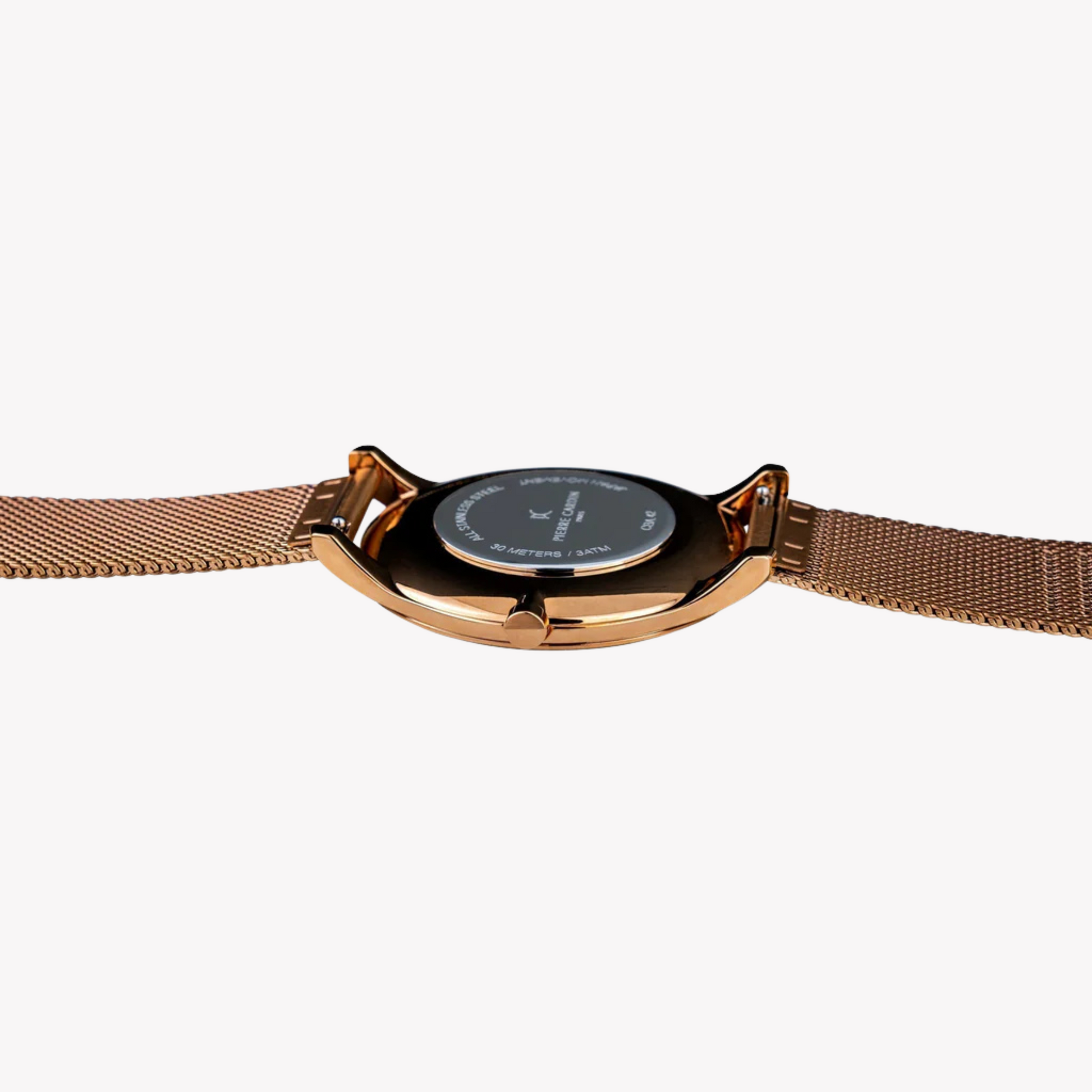 Pierre Cardin Men's Rose Gold Watch, Silver Dial | Cba.4013-3