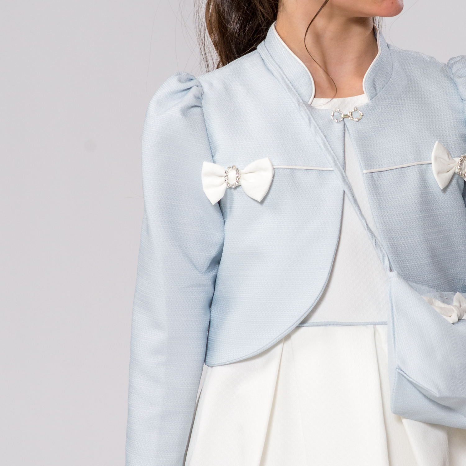 Baby Blue Elegant Girl Dress-2