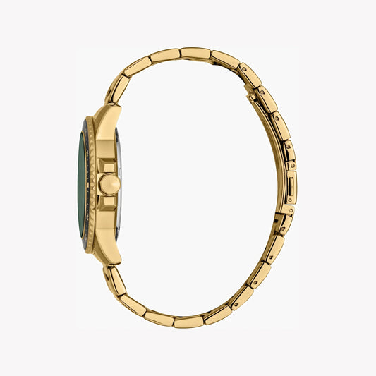 Just Cavalli Men's Gold Stainless Steel Watch, Green Dial | Jc1g246m0265-1