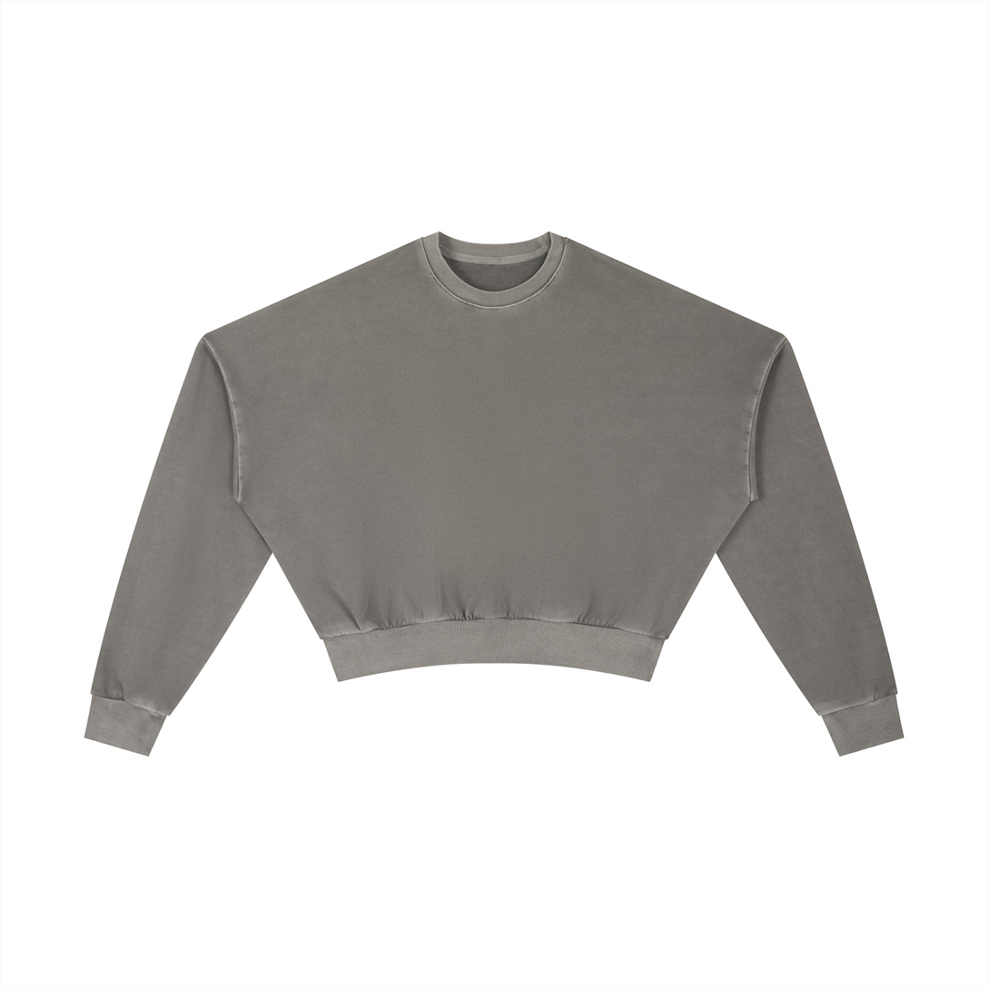 Vintage Washed Cropped Sweatshirt-0