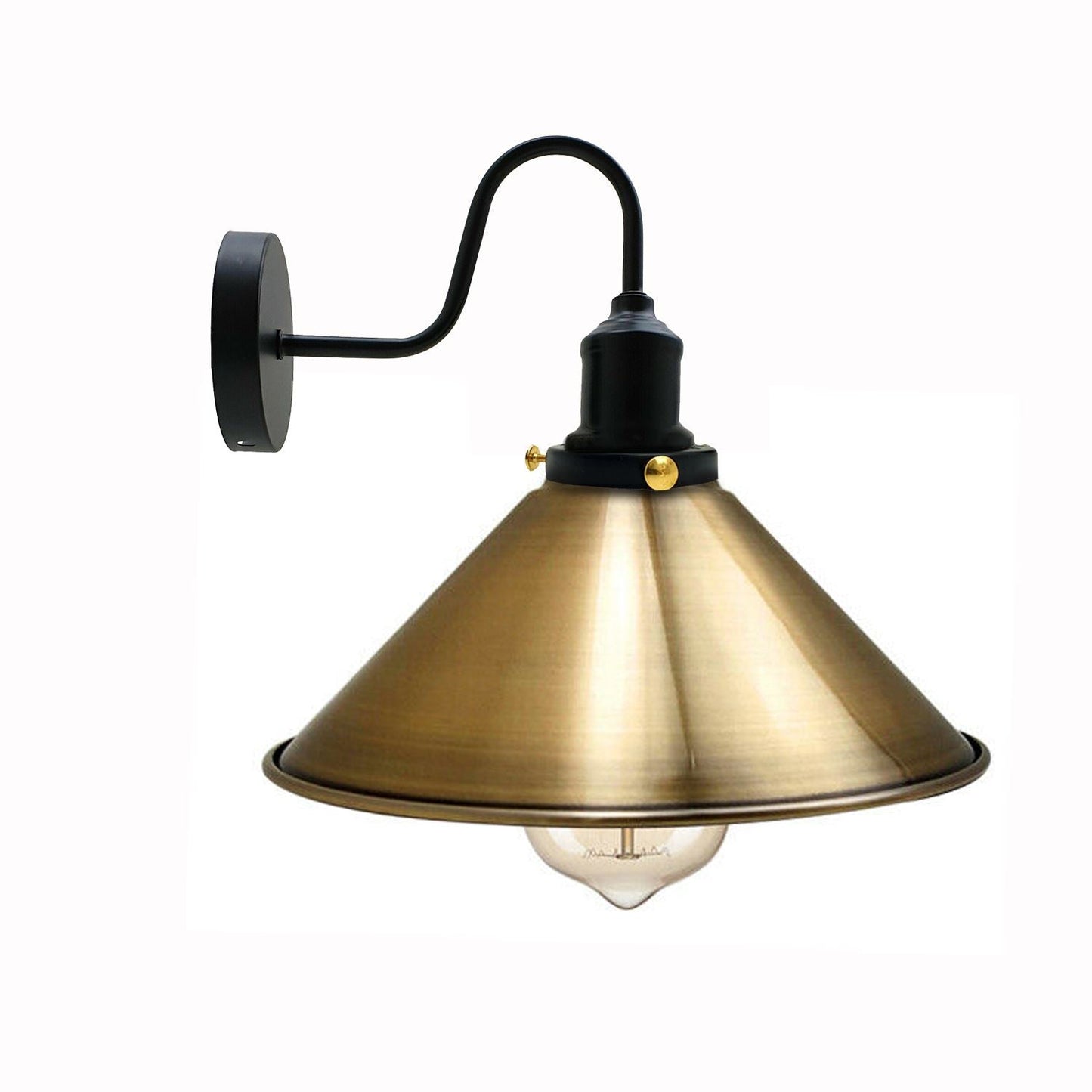 Vintage Industrial Metal Cone Shade Lighting Indoor Wall Sconce Light Fittings~3389