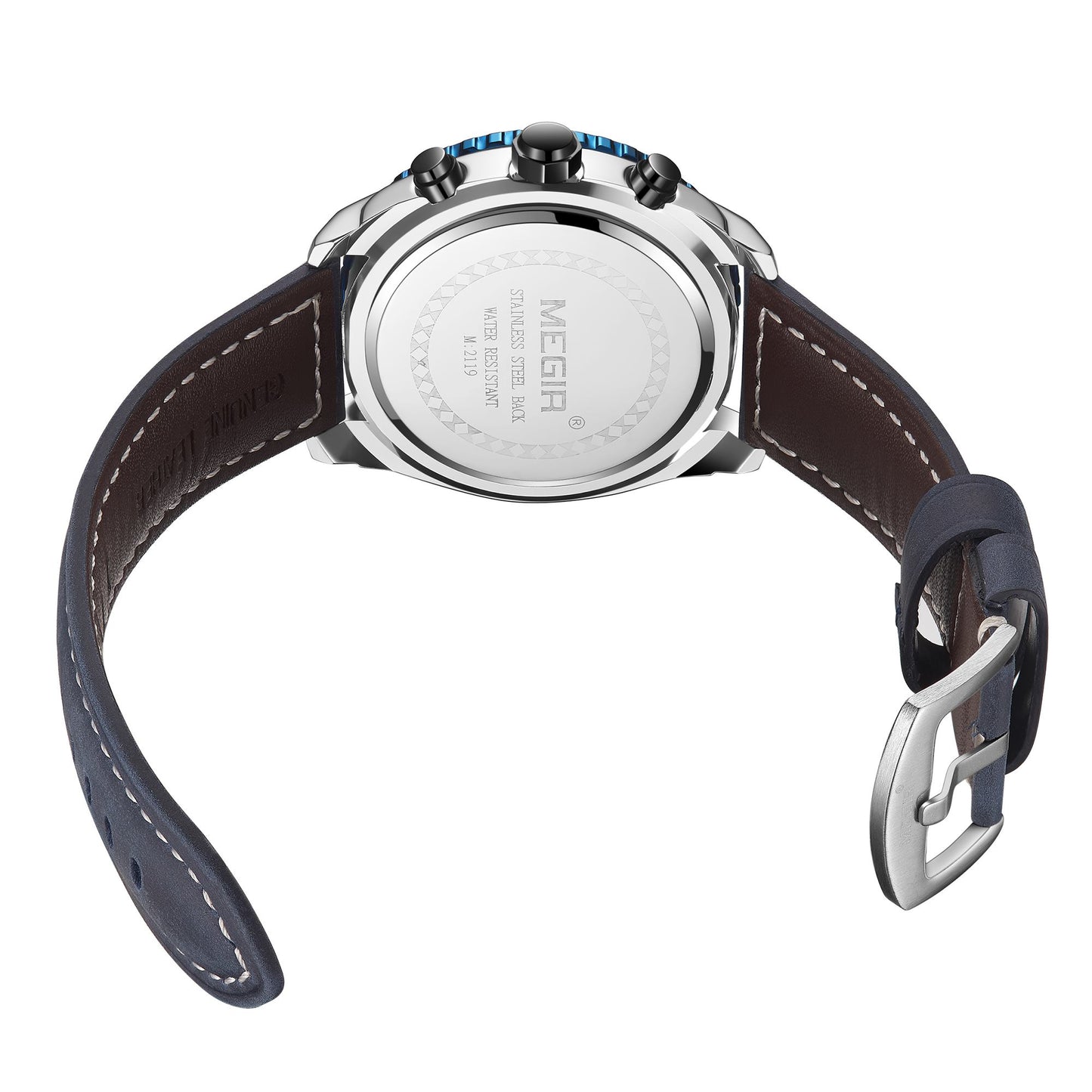 MEGIR Fashion Men's Sport Watches Waterproof Luminous Man Quartz Military Wristwatch Clock Gift for Men Relogio Masculino 2119-11