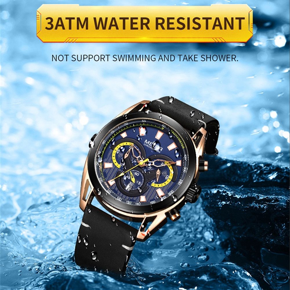 MEGIR Top Brand Luxury Men's Wrist Watch Man Luminous Waterproof Sport Men Quartz Wristwatches Relogio Masculino Dropshipping 2135-5