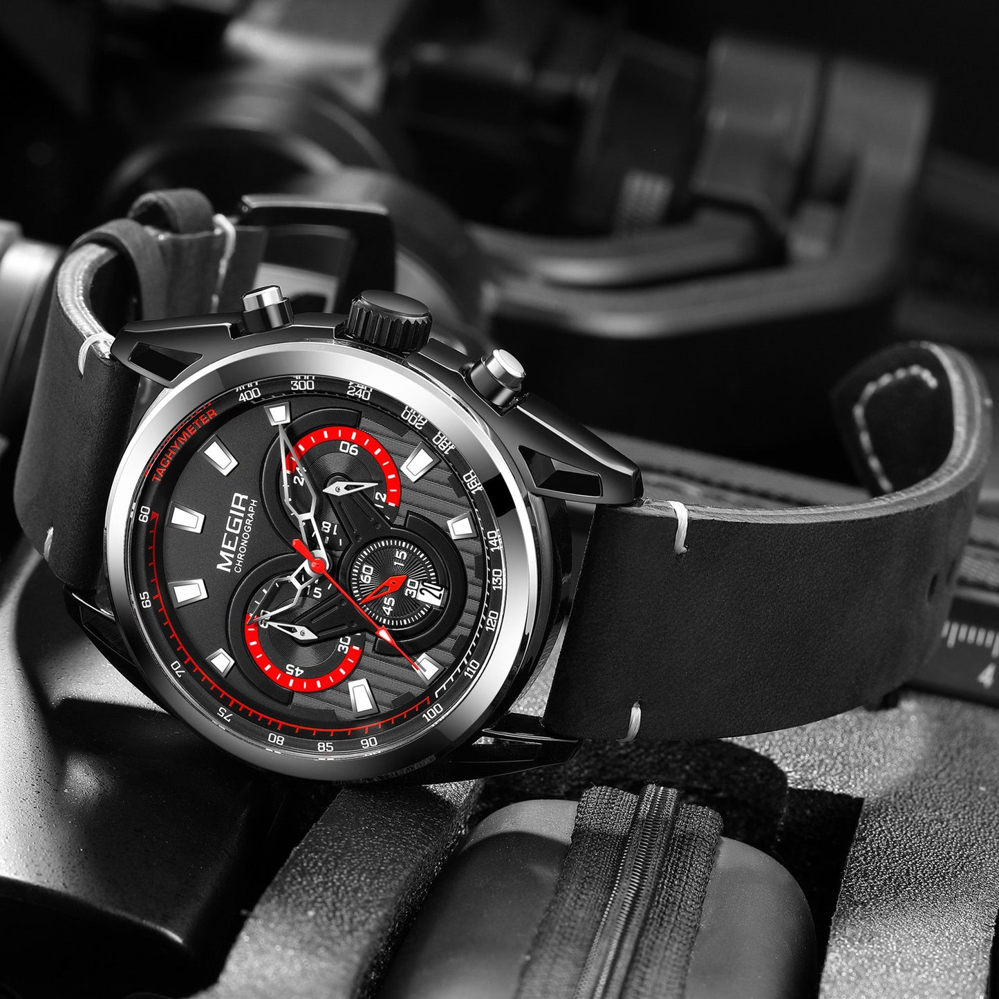 MEGIR Top Brand Luxury Men's Wrist Watch Man Luminous Waterproof Sport Men Quartz Wristwatches Relogio Masculino Dropshipping 2135-4