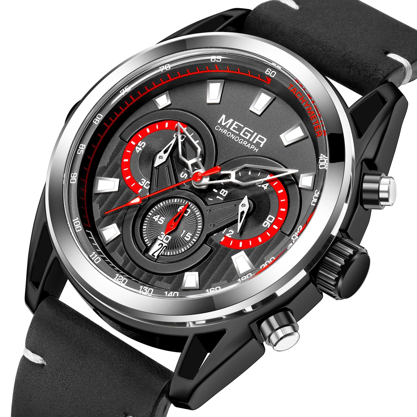 MEGIR Top Brand Luxury Men's Wrist Watch Man Luminous Waterproof Sport Men Quartz Wristwatches Relogio Masculino Dropshipping 2135-11