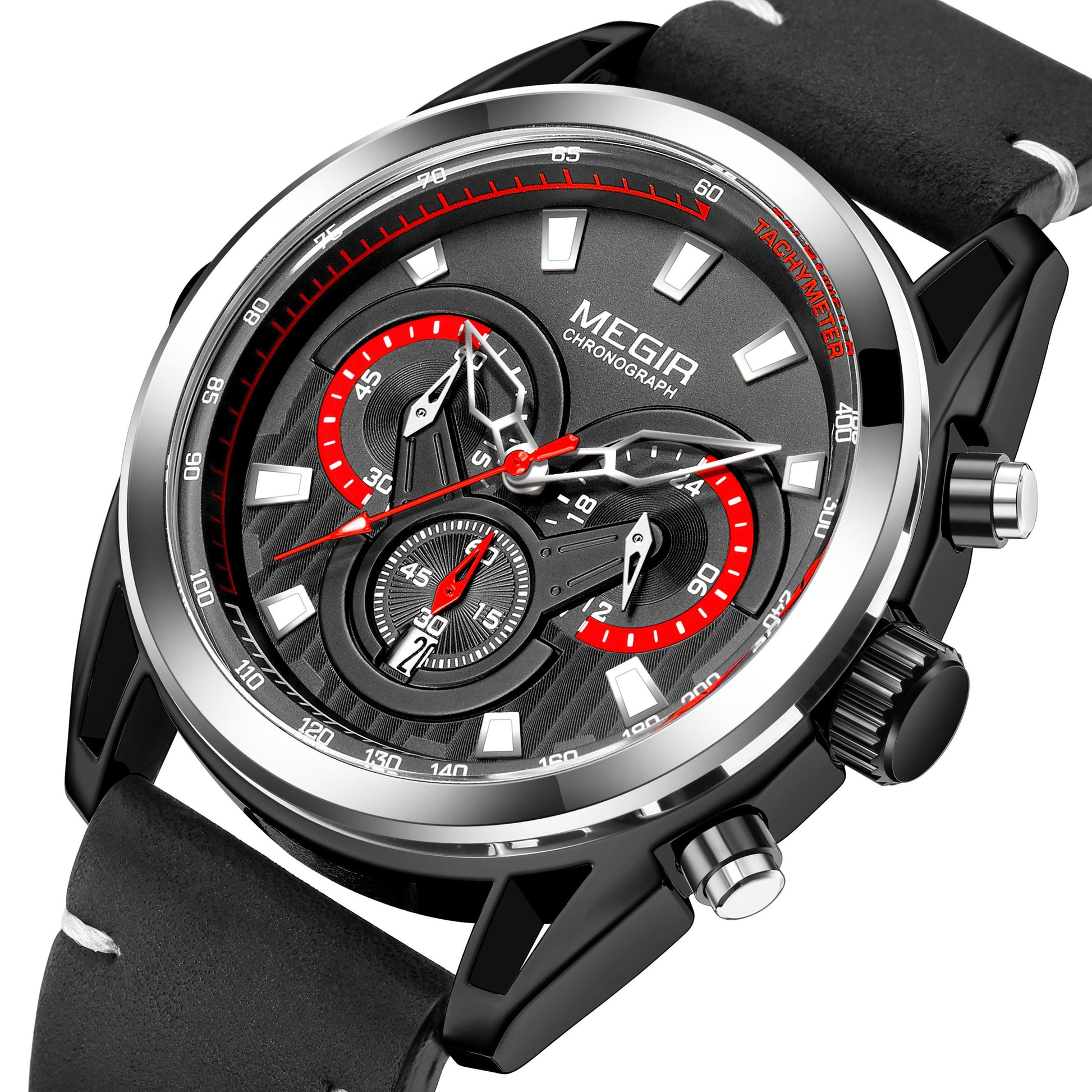 MEGIR Top Brand Luxury Men's Wrist Watch Man Luminous Waterproof Sport Men Quartz Wristwatches Relogio Masculino Dropshipping 2135-11