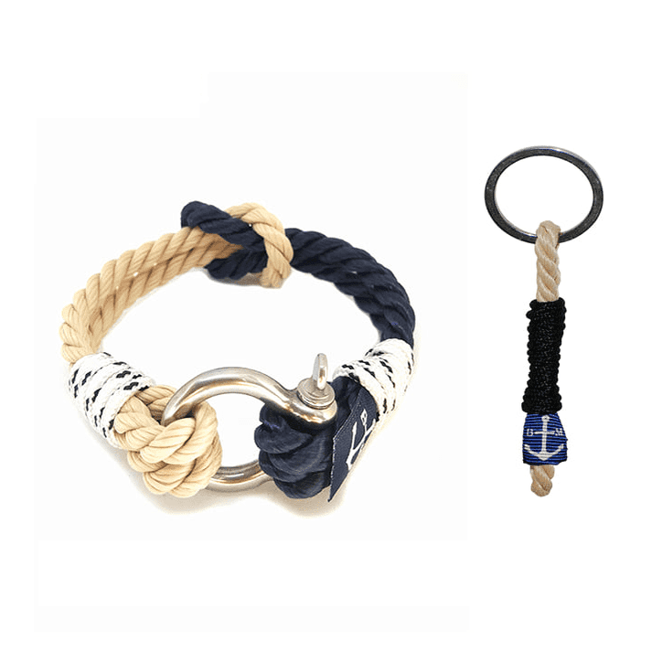 Shackle Nautical Bracelet and Keychain-0