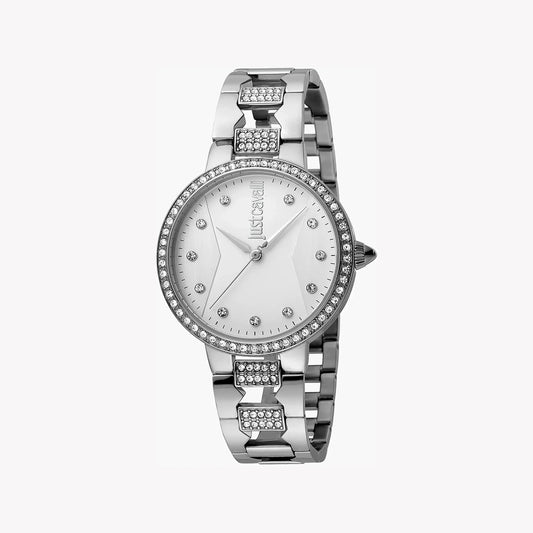 Just Cavalli Women's Silver Watch, Silver Dial | Jc1l031m0065-0