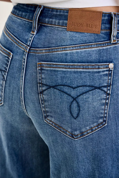 Judy Blue High Waist Palazzo Jeans-4