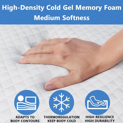 Fullsize Cooling Gel Memory Foam Sleeper Sofa Mattress-3