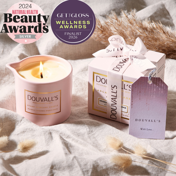 Organic Argan Skincare Candle, Orange & Frankincense 180g | Intensely Nourishing Body Treatment-0