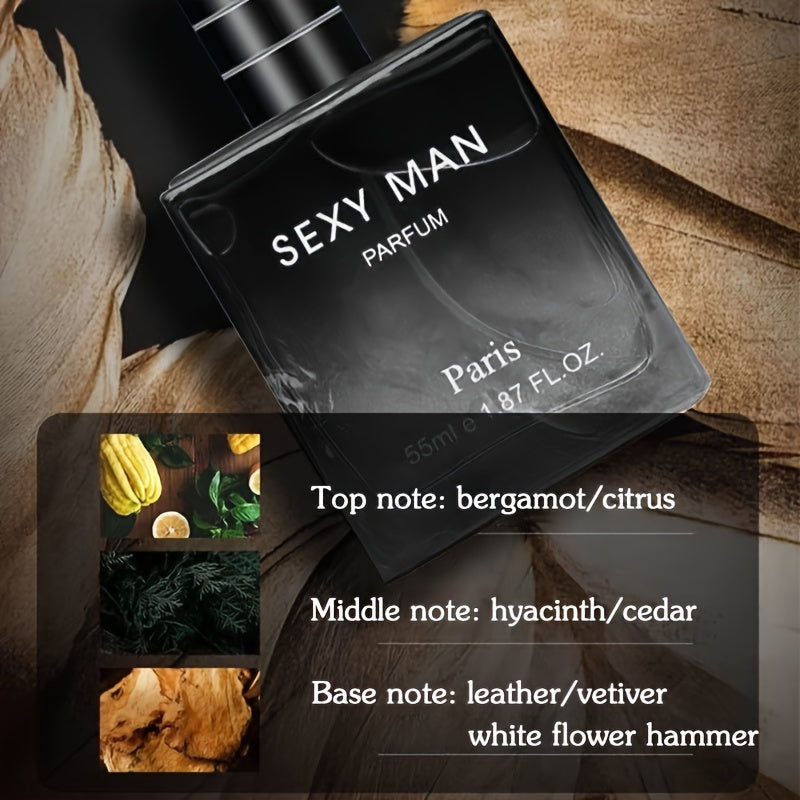 55ml Eau De Parfum for Men Refreshing Woody Cologne-2